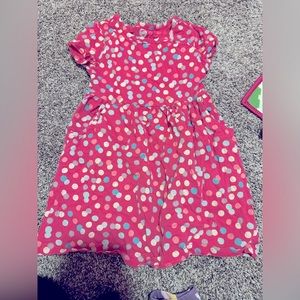 Pink polka dot dress